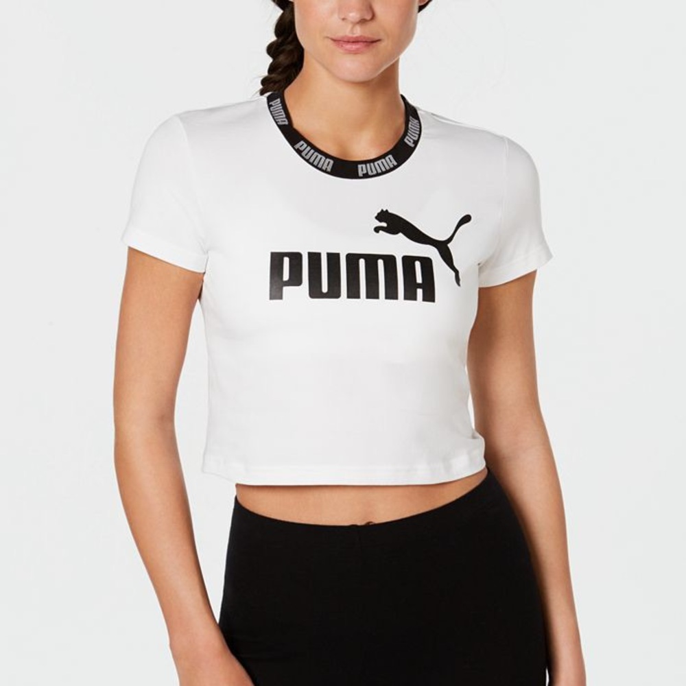 Puma Amplified Logo Cropped T-Shirt